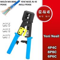 MOLİX MX-8060 YENİ NESİL RJ 45 PENSE AKILLI PENSE - 1